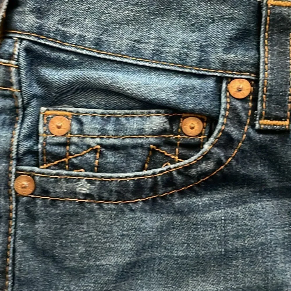 True Religion World Tour Slim Without Flaps Jeans Sz 30